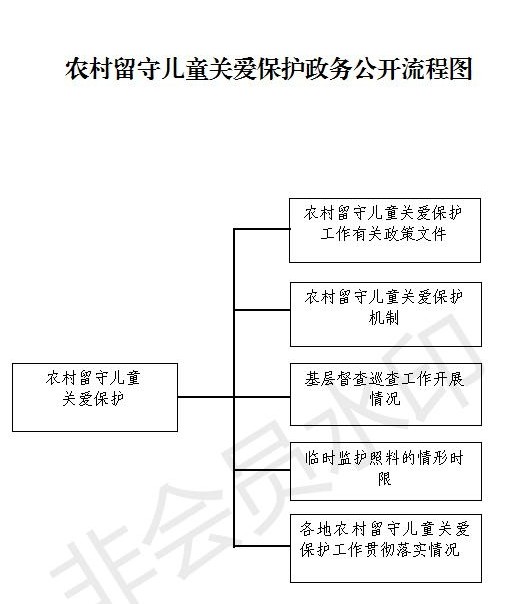 农村留守儿童关爱保护政务公开流程图